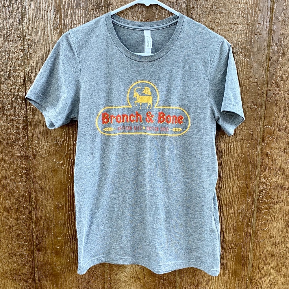 Branch & Bone Brewery Gray Vintage Style T-shirt S
